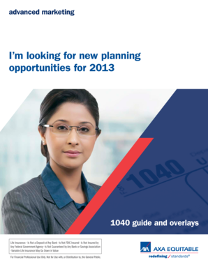 2013 IRS Form 1040 Guidebook