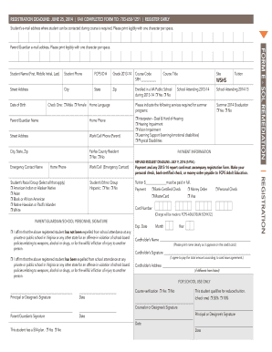 FCPS Adult Education Summer Program Registration Form