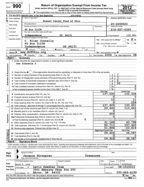 Form 990 Return of Organization Exempt From Income Tax