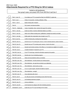 IRS Form 1023 Application