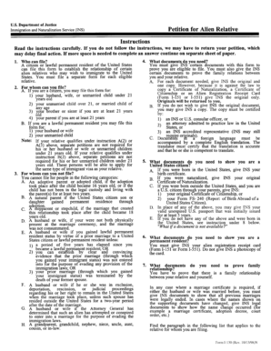 USCIS Form I-130 Petition for Alien Relative