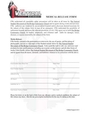Medical Release Form