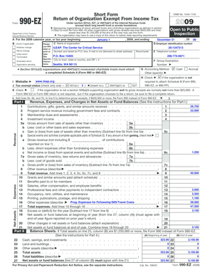 Form 990-EZ Tax Return