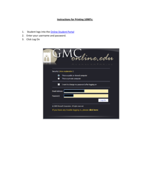 Instructions for Printing 1098T Forms