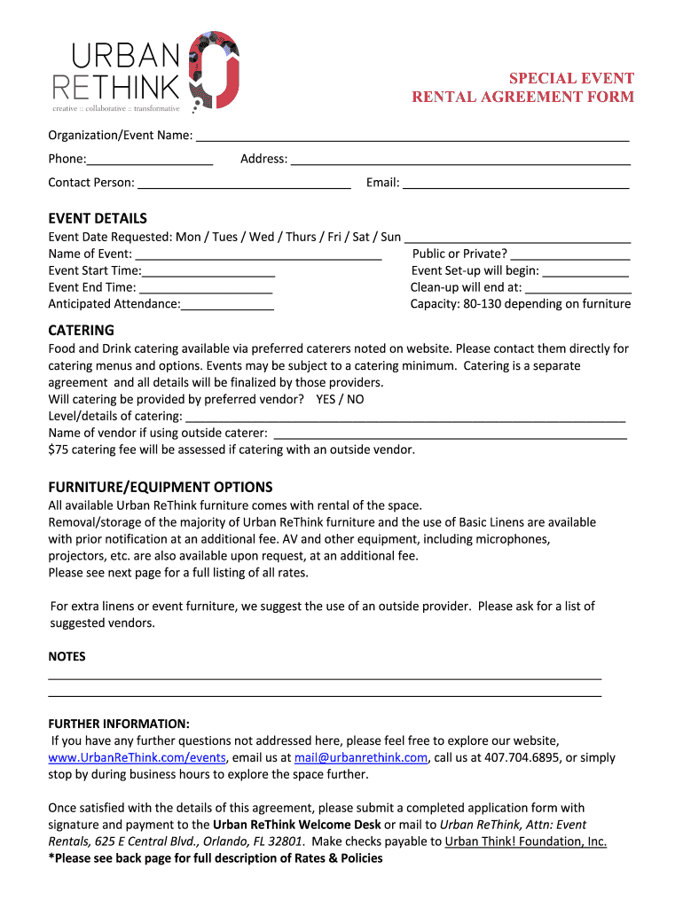 Event Planner Event Rental Contract - Fill Online, Printable Pertaining To preferred vendor agreement template