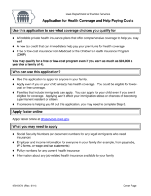 Iowa Health Coverage Application
