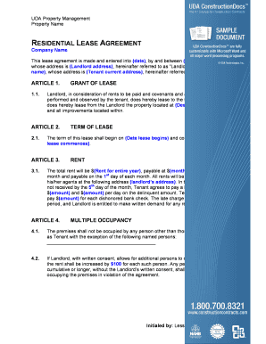 Residential Lease Agreement