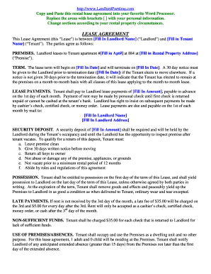 Residential Lease Agreement