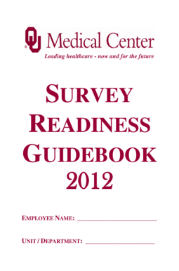 OU Medical Center Survey Guidebook 2012