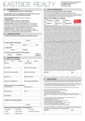 Residential Tenancy Application Form