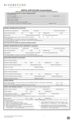 Rental Application Form