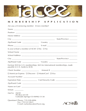 Membership Application