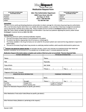 Medication Request Form