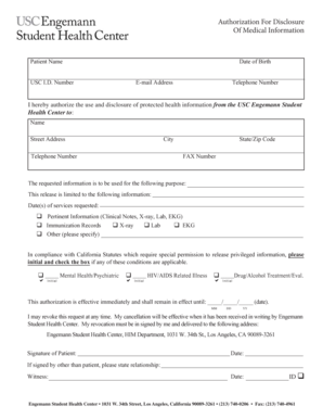 Authorization For Disclosure Of Medical Information