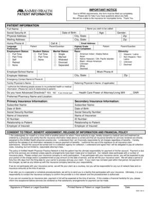 Patient Information and Consent Form