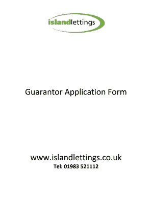 Guarantor Application Form
