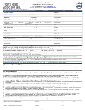 Application for Commercial Trade Credit Account
