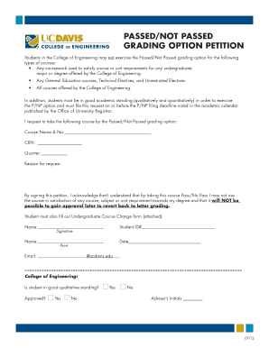 Grading Option Petition