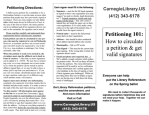 Carnegie Library Referendum Petition