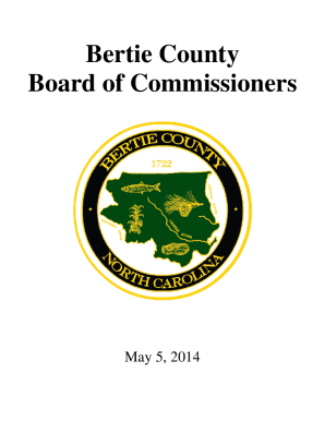 Fillable Online Bertie County Board of Commissioners 2014 Planning ...