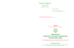 Lafayette Parish Tax Exemption Analysis Form