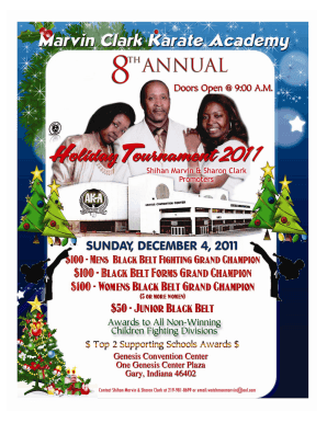 8th Annual Holiday Tournament Flyer