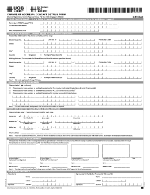 Change of Address Form