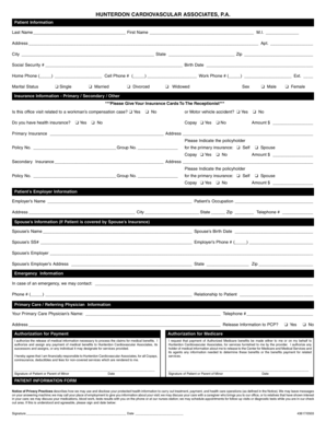 Patient Information Form