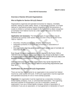 Form 1023-EZ Instructions