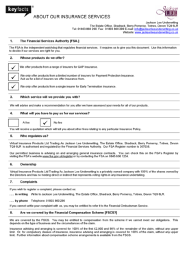 UK Lease GAP Insurance Application Form