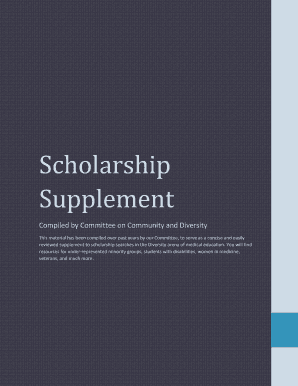 Scholarship Supplement for Medical Education Diversity