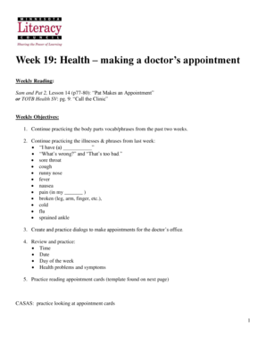 Doctor Appointment Template