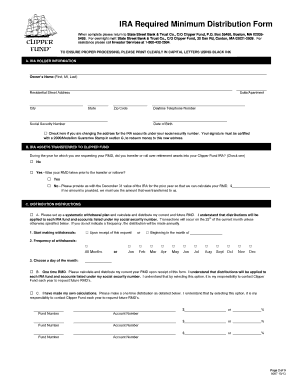 IRA Required Minimum Distribution Form