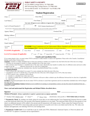 Student Registration Form