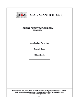 Client Registration Form
