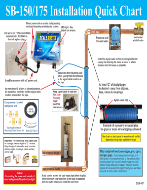 SB-150/175 Installation Quick Chart - Home Depot