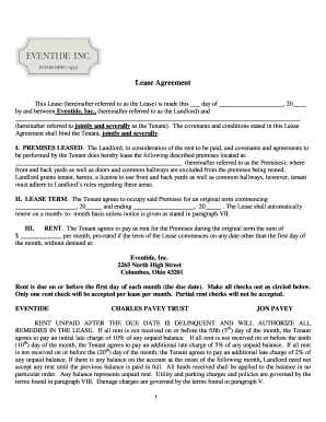 Residential Lease Agreement