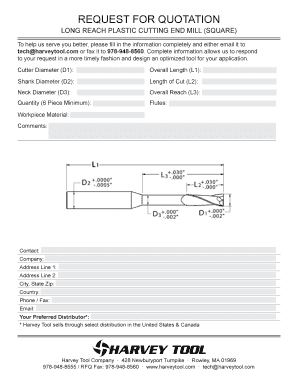 Request for Quotation Form