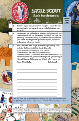 Eagle Scout Rank Requirements