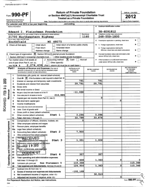Form 990-PF 2012
