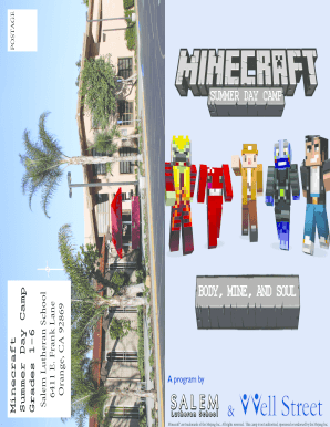 Minecraft Summer Day Camp Grades 1-6 Salem Lutheran School