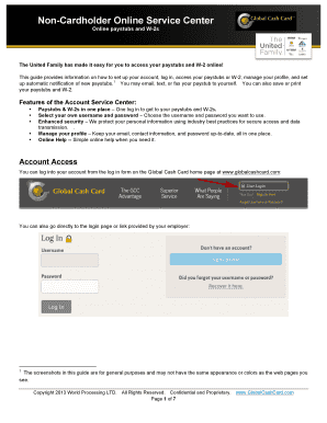 Non-Cardholder Online Service Center Guide