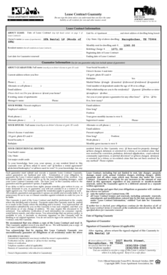 Lease Contract Guaranty