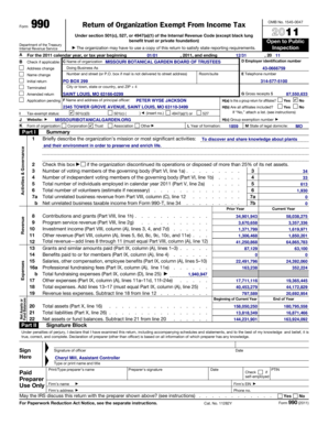 Form 990 Return of Organization Exempt From Income Tax
