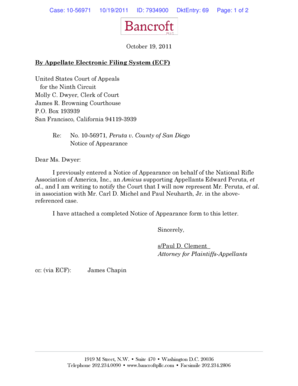 Notice of Appearance