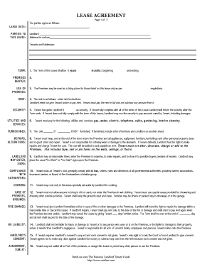 Residential Lease Agreement