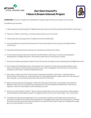 Girl Scout Council Patch Order Form