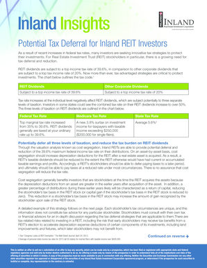 Inland Insights: Potential Tax Deferral for Inland REIT Investors
