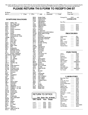 Medical Superbill Form
