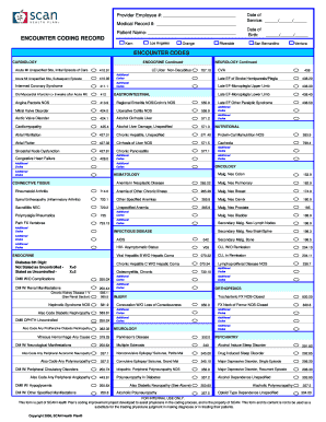 Medical Encounter Coding Record